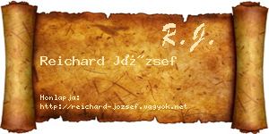 Reichard József névjegykártya