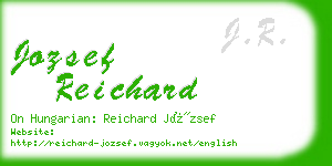 jozsef reichard business card